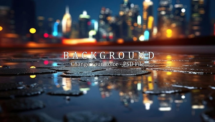 ฟรี PSD light effect blurred background generative ai