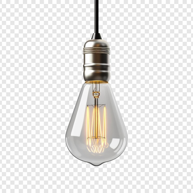 Light fixture isolated on transparent background