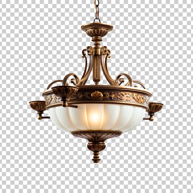 Light fixture isolated on transparent background