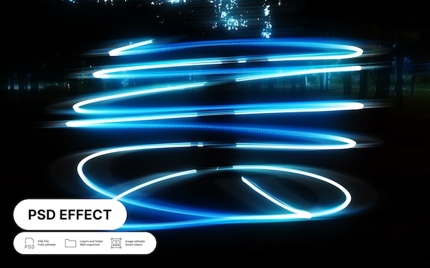 Free PSD light photo effect
