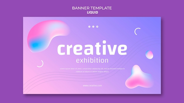 Liquid banner template