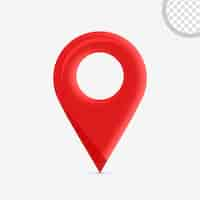 Free PSD location icon for composing maps and regions