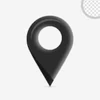 Бесплатный PSD Значок местоположения для составления карт и регионов