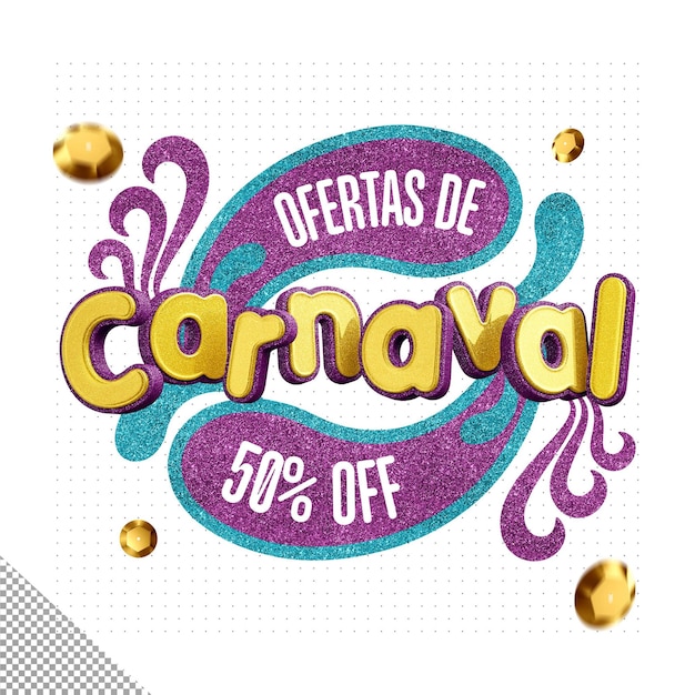 Free PSD logo carnival offers with up to 50 off