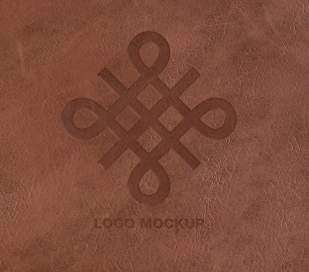 Logo on Leather Mockup
