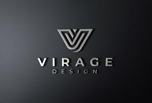 Download Premium Psd Logo Mockup 3d Golden Logo Signage On Office Brick Wall