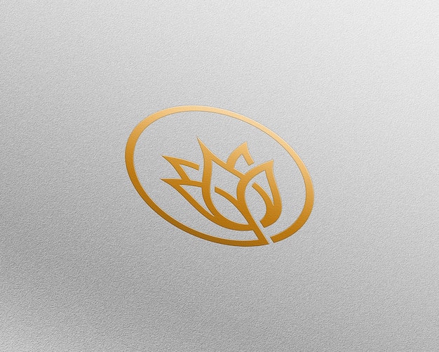 Logo mockup 3d