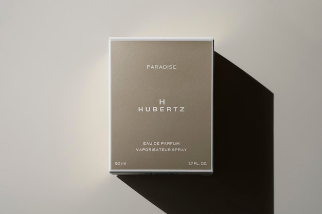 Logo mockup box fragrance parfum