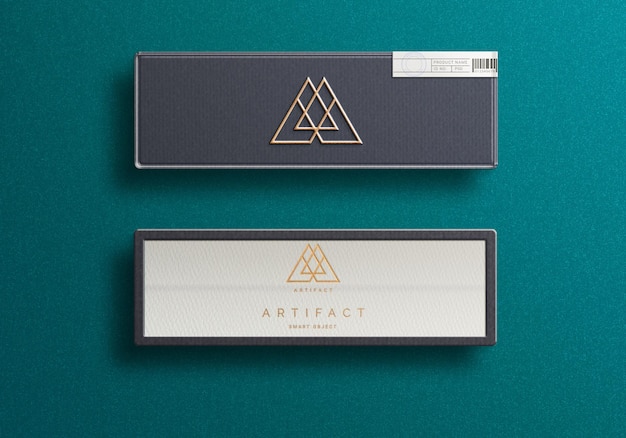 Download Premium PSD | Luxury debossed logo mockup on jewelry box