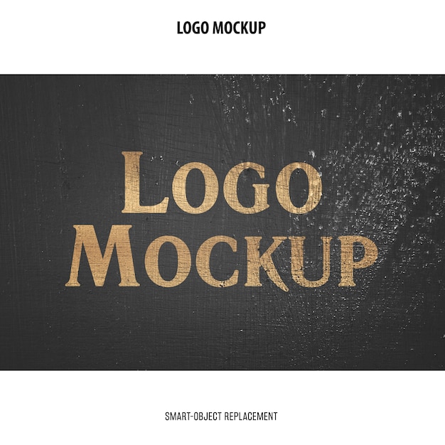 Free PSD logo mockup