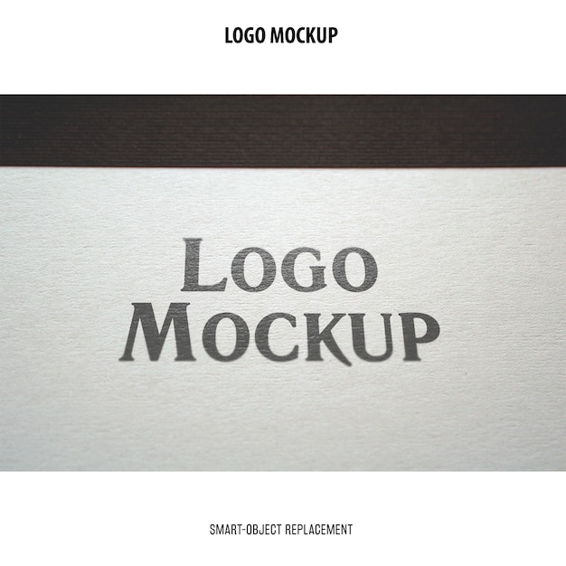 Free Logo Mockup PSD Template | Craft Texture Paper Notebook Mockup