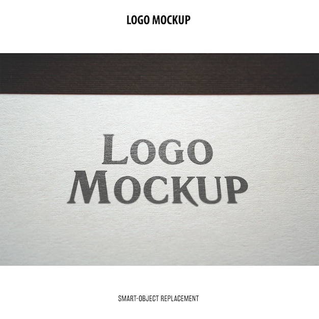 Free PSD logo mockup