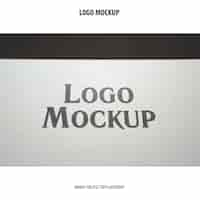 Free PSD logo mockup