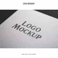 Free PSD logo mockup