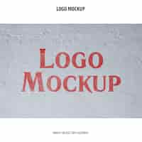 Free PSD logo mockup