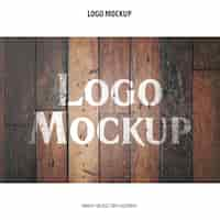 Free PSD logo mockup