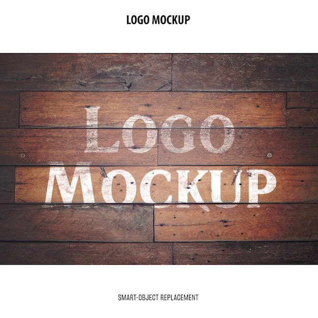 Free PSD logo mockup