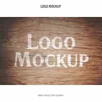 Free PSD logo mockup