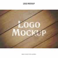 Free PSD logo mockup