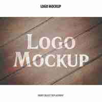 Free PSD logo mockup