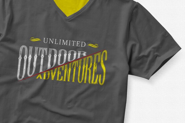 Free PSD logo on t-shirt mock up