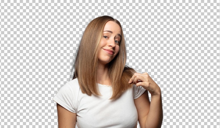 Free PSD looking arrogant successful positive and proud pointing to self