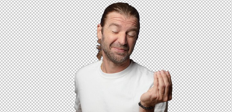 Free PSD looking impatient and angry pointing at watch asking for punctuality wants to be on time