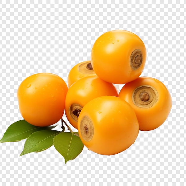 Free PSD loquat isolated on transparent background