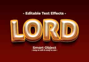 PSD gratuito lord-text-style-effetto