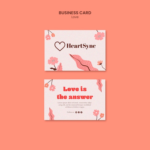 Free PSD love template design