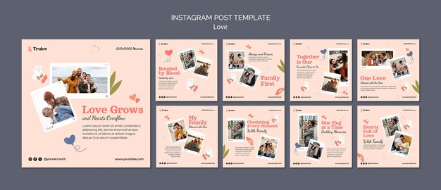 love template design