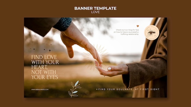 Lovely couple banner template