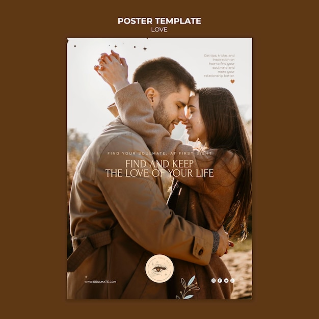 Lovely couple print template