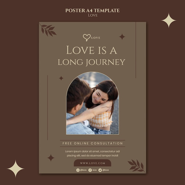 Lovely couple print template