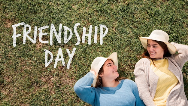 Free Psd Friends Celebrating Friendship Day