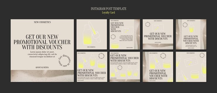Free PSD loyalty card template design