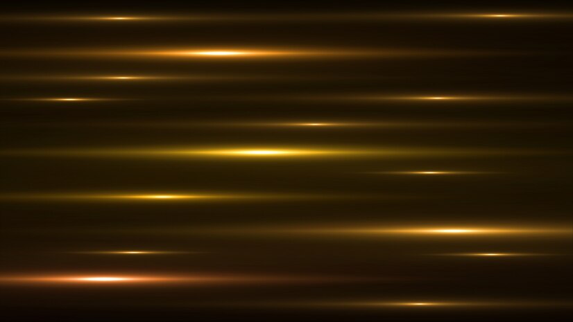  Luminous gold abstract sparkling lined background. Premium Psd