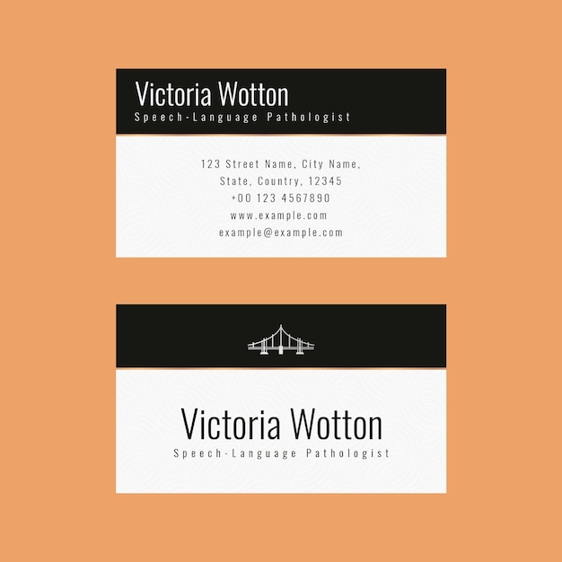 Luxury Business Card Template PSD in Minimal Design