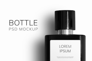 Free PSD luxury fragrance bottle mockup psd beauty product packaging