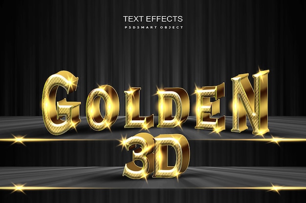 Роскошный золотой 3D-макет фона
