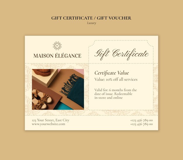 Luxury greeting card template design