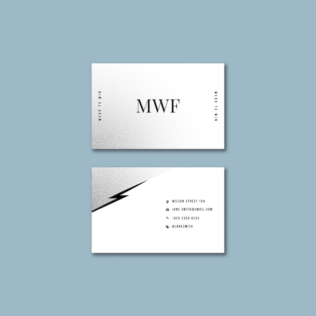 Free PSD luxury men's fashion business card