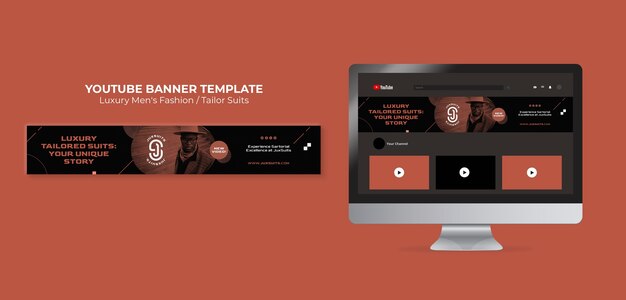 Luxury men's fashion template design