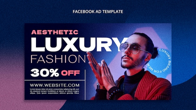 Free PSD luxury men’s fashion template design