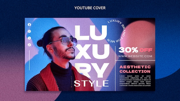 PSD gratuito design del modello di moda maschile di lusso