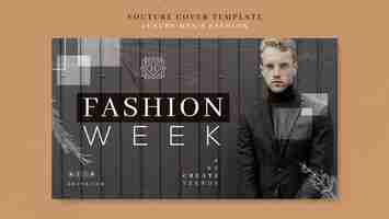 Free PSD luxury men’s fashion template design