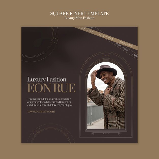 Luxury men’s fashion template design