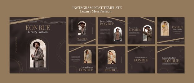 Luxury men’s fashion template design