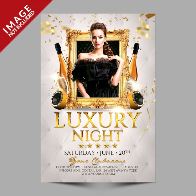 Luxury night party Premium Psd