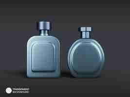 Free PSD luxury perfume scent spray bottle icon isolated 3d render illustration